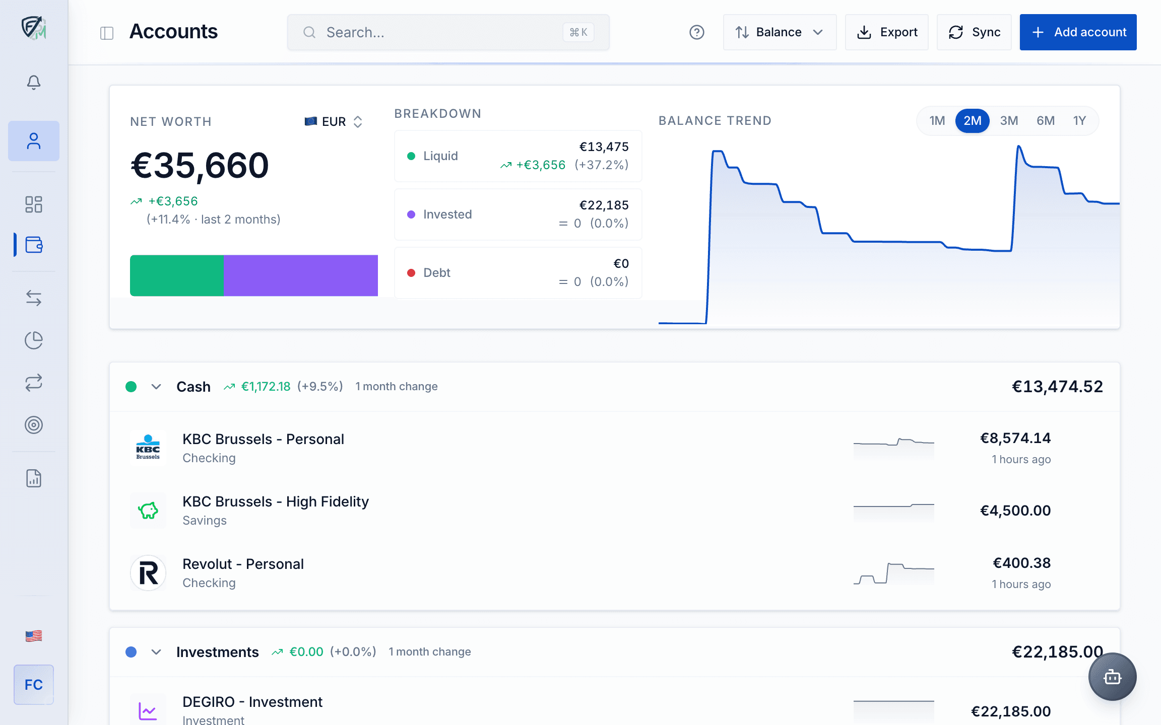 Import from statements · Any bank. Any file. One place. (1)